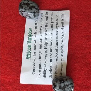 Two African turquoise stone